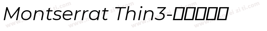 Montserrat Thin3字体转换